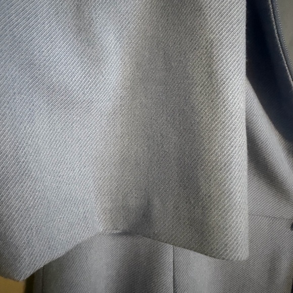 Banana Republic light blue 3/4 sleeve ruffled hem Fitted mini dress size 2 - Picture 5 of 13